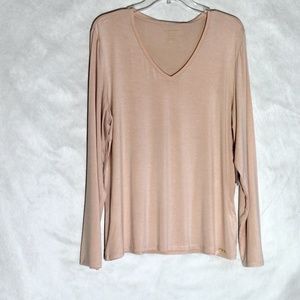 NWT Calvin Klein Light Pink Long Sleeve Top (XL)